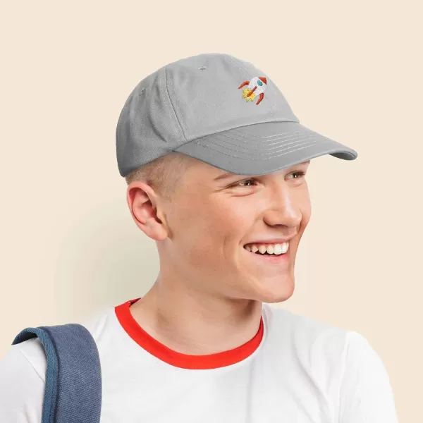 DALIX Rocket Hat Space Dad Caps Embroidered Custom Cap Cotton Hats NASA