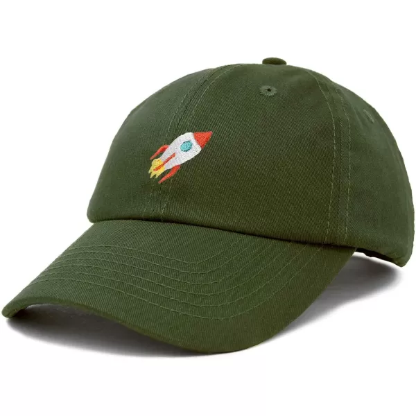 DALIX Rocket Hat Space Dad Caps Embroidered Custom Cap Cotton Hats NASA
