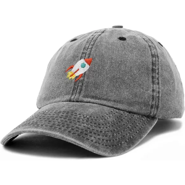 DALIX Rocket Hat Space Dad Caps Embroidered Custom Cap Cotton Hats NASA
