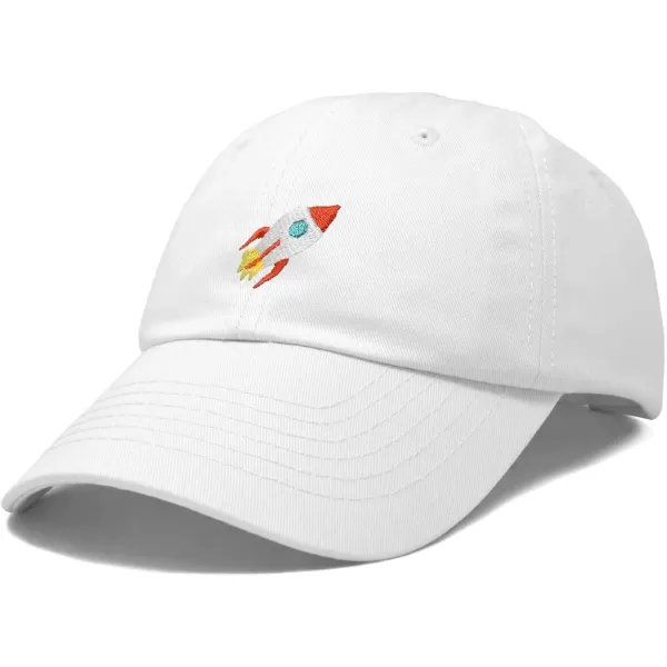 DALIX Rocket Hat Space Dad Caps Embroidered Custom Cap Cotton Hats NASA