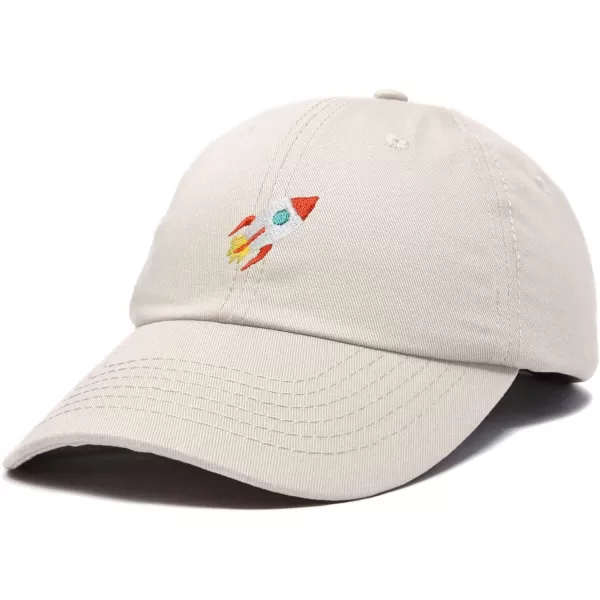 DALIX Rocket Hat Space Dad Caps Embroidered Custom Cap Cotton Hats NASA