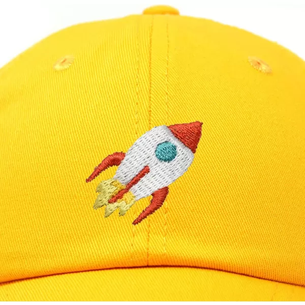 DALIX Rocket Hat Space Dad Caps Embroidered Custom Cap Cotton Hats NASA
