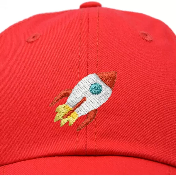 DALIX Rocket Hat Space Dad Caps Embroidered Custom Cap Cotton Hats NASA