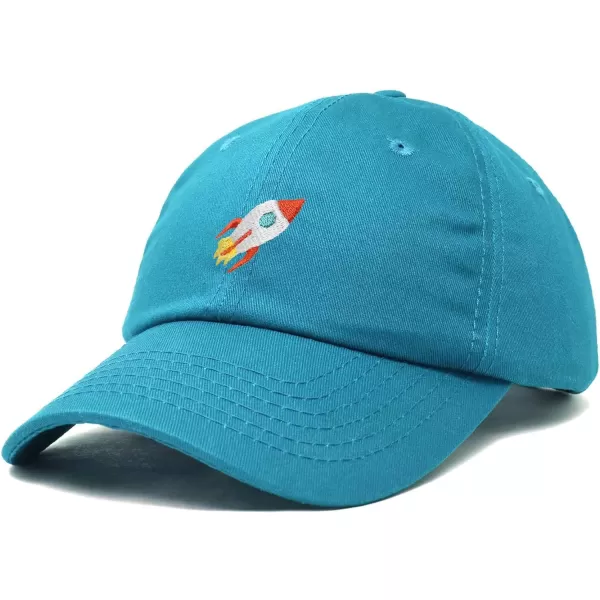 DALIX Rocket Hat Space Dad Caps Embroidered Custom Cap Cotton Hats NASA