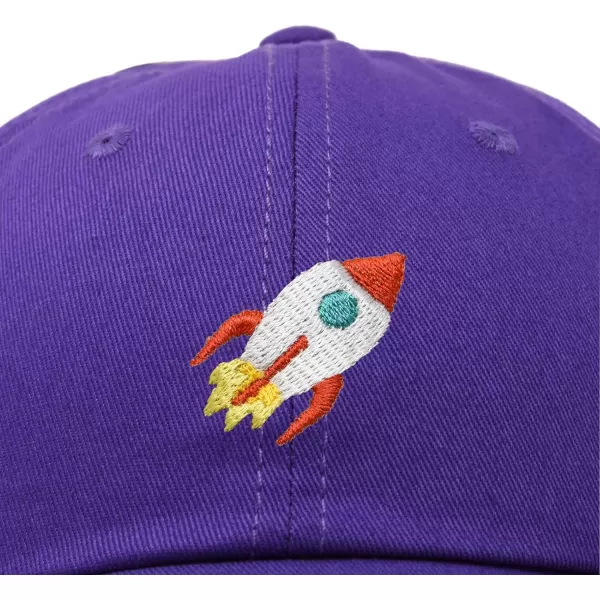 DALIX Rocket Hat Space Dad Caps Embroidered Custom Cap Cotton Hats NASA