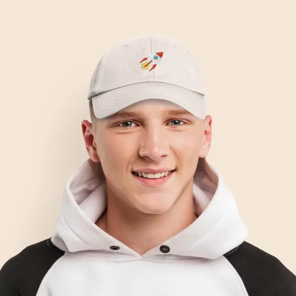 DALIX Rocket Hat Space Dad Caps Embroidered Custom Cap Cotton Hats NASA