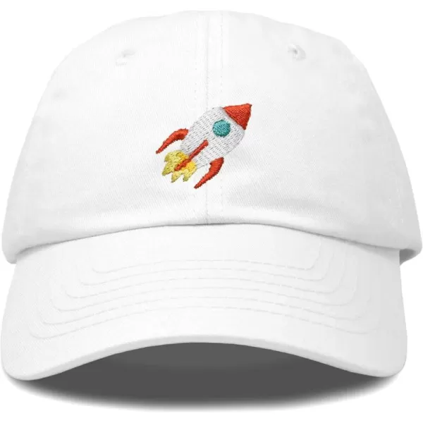 DALIX Rocket Hat Space Dad Caps Embroidered Custom Cap Cotton Hats NASA