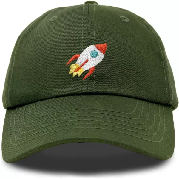 DALIX Rocket Hat Space Dad Caps Embroidered Custom Cap Cotton Hats NASA