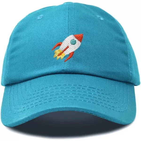 DALIX Rocket Hat Space Dad Caps Embroidered Custom Cap Cotton Hats NASA