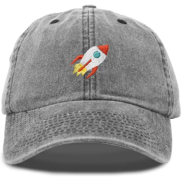 DALIX Rocket Hat Space Dad Caps Embroidered Custom Cap Cotton Hats NASA