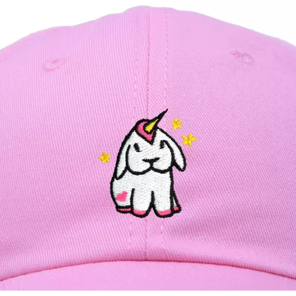 Adorable Unicorn Bunny Hat Womens Embroidered Baseball Cap