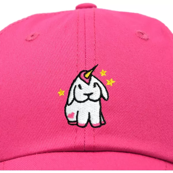 Adorable Unicorn Bunny Hat Womens Embroidered Baseball Cap