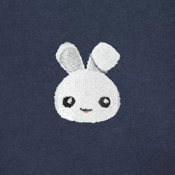 Animals Cute Bunny T-Shirt Women's Embroidered Shirt