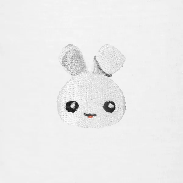 Animals Cute Bunny T-Shirt Women's Embroidered Shirt