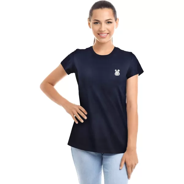 Animals Cute Bunny T-Shirt Women's Embroidered Shirt