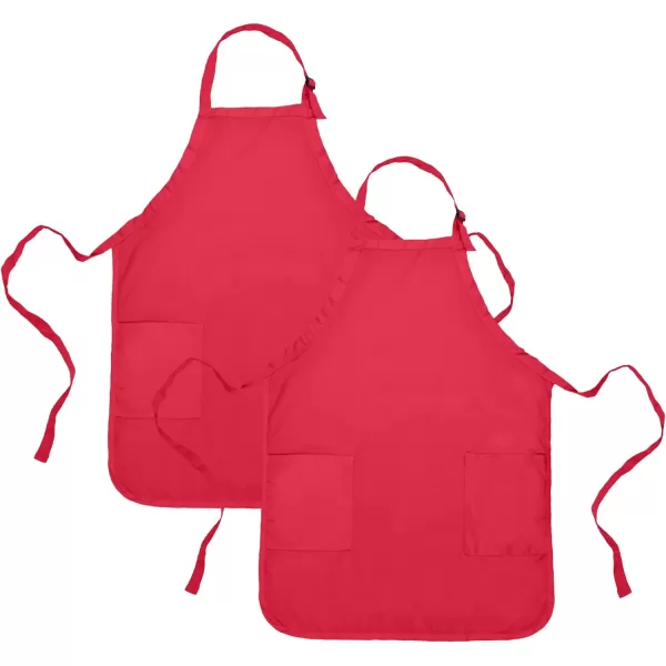 DALIX Apron Commercial Restaurant Home Bib Spun Poly Cotton Kitchen Aprons 