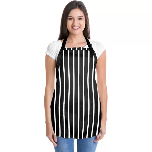 DALIX Apron Commercial Restaurant Home Bib Spun Poly Cotton Kitchen Aprons 