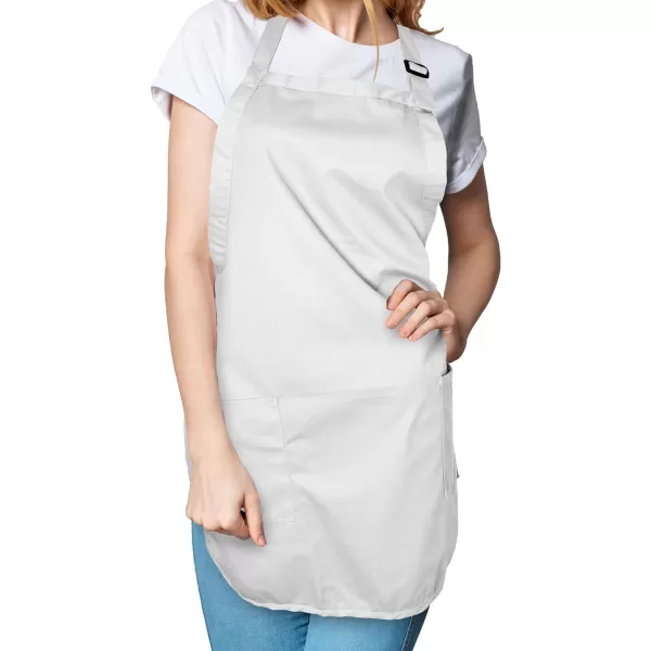 DALIX Apron Commercial Restaurant Home Bib Spun Poly Cotton Kitchen Aprons 