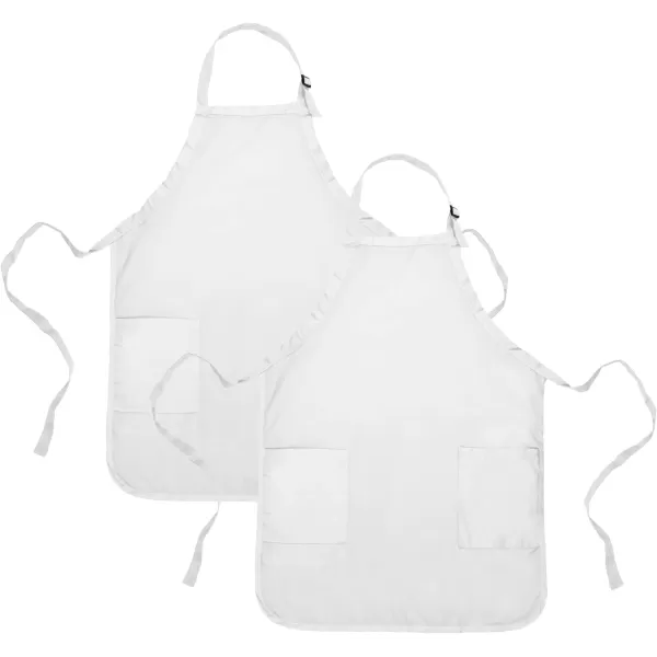 DALIX Apron Commercial Restaurant Home Bib Spun Poly Cotton Kitchen Aprons 