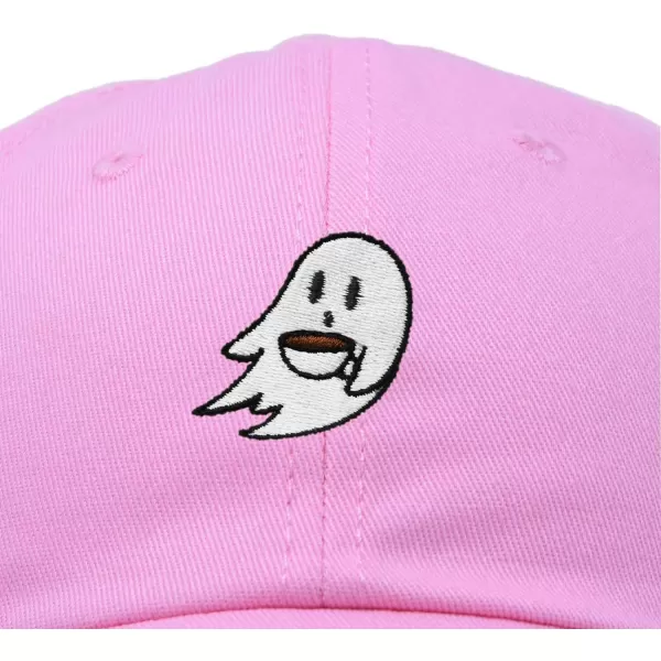 DALIX Spooke-a-Latte Ghost Cap Embroidered Coffee Cotton Baseball Hat Mens Womens