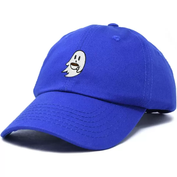 DALIX Spooke-a-Latte Ghost Cap Embroidered Coffee Cotton Baseball Hat Mens Womens