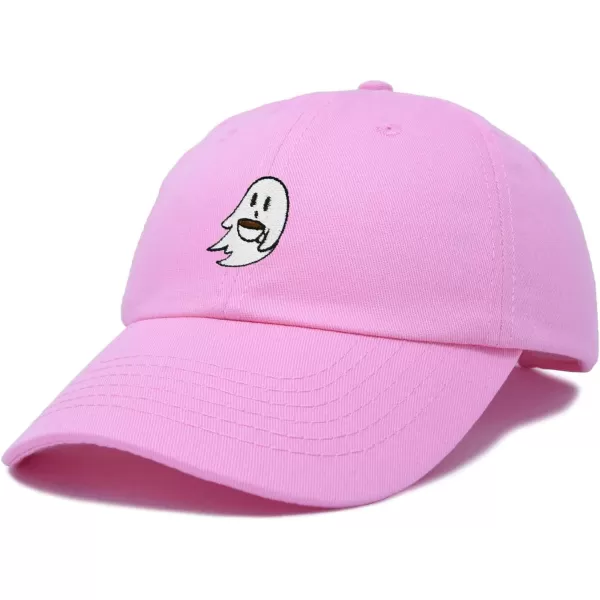 DALIX Spooke-a-Latte Ghost Cap Embroidered Coffee Cotton Baseball Hat Mens Womens
