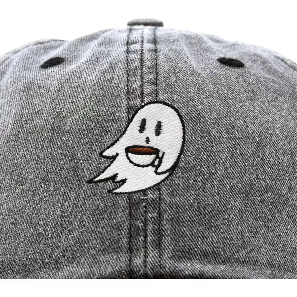 DALIX Spooke-a-Latte Ghost Cap Embroidered Coffee Cotton Baseball Hat Mens Womens