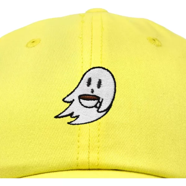 DALIX Spooke-a-Latte Ghost Cap Embroidered Coffee Cotton Baseball Hat Mens Womens