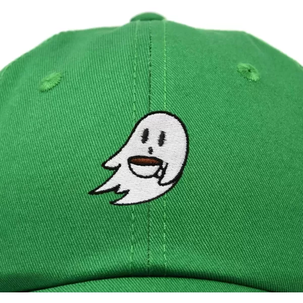 DALIX Spooke-a-Latte Ghost Cap Embroidered Coffee Cotton Baseball Hat Mens Womens