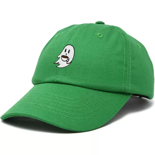 DALIX Spooke-a-Latte Ghost Cap Embroidered Coffee Cotton Baseball Hat Mens Womens