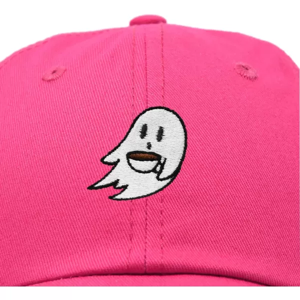 DALIX Spooke-a-Latte Ghost Cap Embroidered Coffee Cotton Baseball Hat Mens Womens