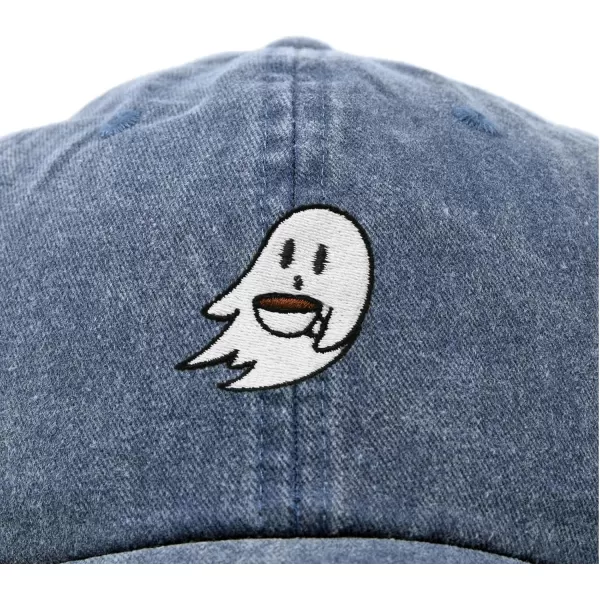 DALIX Spooke-a-Latte Ghost Cap Embroidered Coffee Cotton Baseball Hat Mens Womens
