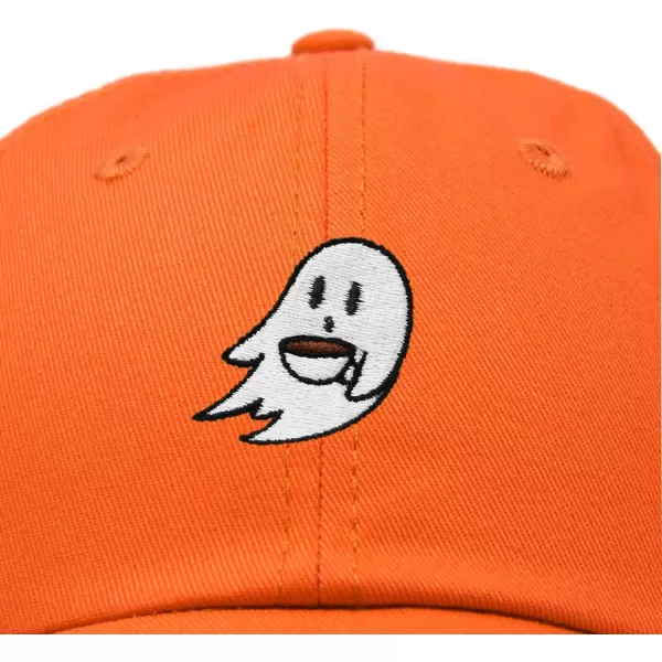 DALIX Spooke-a-Latte Ghost Cap Embroidered Coffee Cotton Baseball Hat Mens Womens