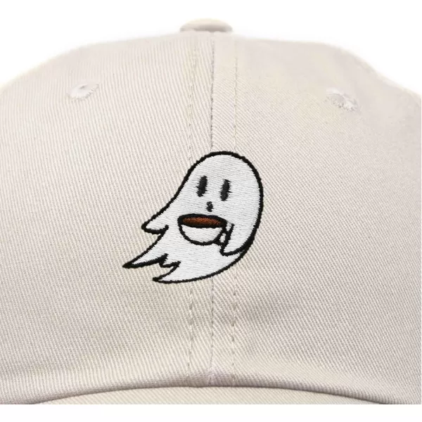 DALIX Spooke-a-Latte Ghost Cap Embroidered Coffee Cotton Baseball Hat Mens Womens