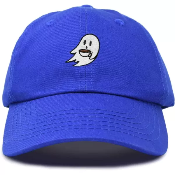 DALIX Spooke-a-Latte Ghost Cap Embroidered Coffee Cotton Baseball Hat Mens Womens