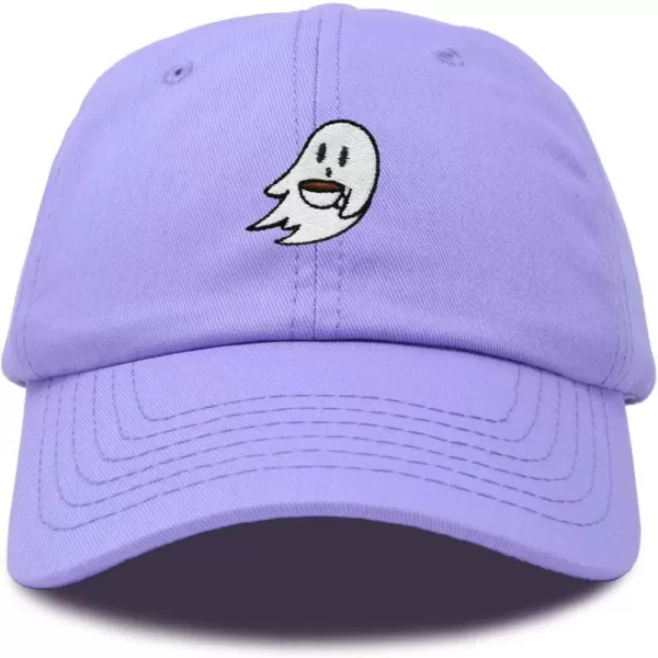 DALIX Spooke-a-Latte Ghost Cap Embroidered Coffee Cotton Baseball Hat Mens Womens
