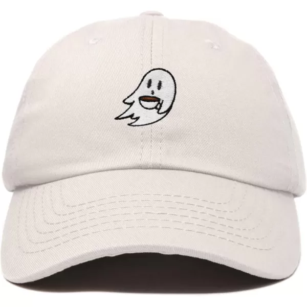 DALIX Spooke-a-Latte Ghost Cap Embroidered Coffee Cotton Baseball Hat Mens Womens