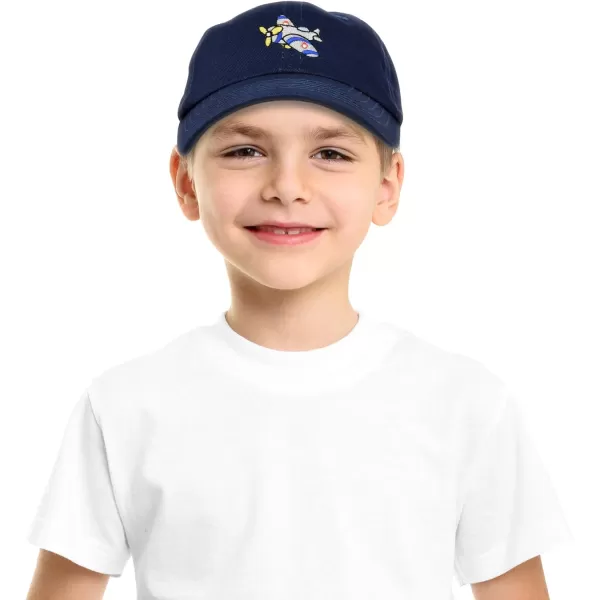 DALIX Airplane Kids Hat Baseball Cap Aviation Girls Boys