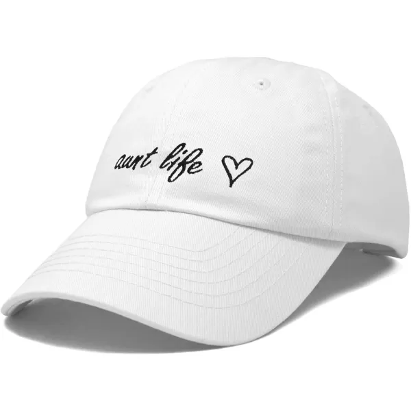 DALIX Aunt Life Embroidered Dad Hat Cotton Baseball Cap Womens