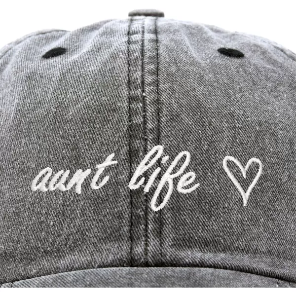 DALIX Aunt Life Embroidered Dad Hat Cotton Baseball Cap Womens
