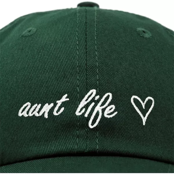 DALIX Aunt Life Embroidered Dad Hat Cotton Baseball Cap Womens