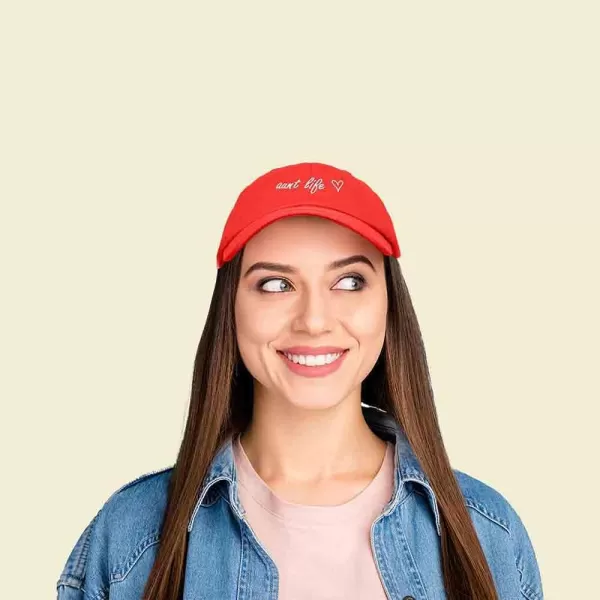 DALIX Aunt Life Embroidered Dad Hat Cotton Baseball Cap Womens