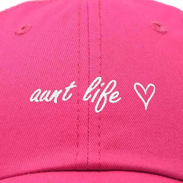 DALIX Aunt Life Embroidered Dad Hat Cotton Baseball Cap Womens