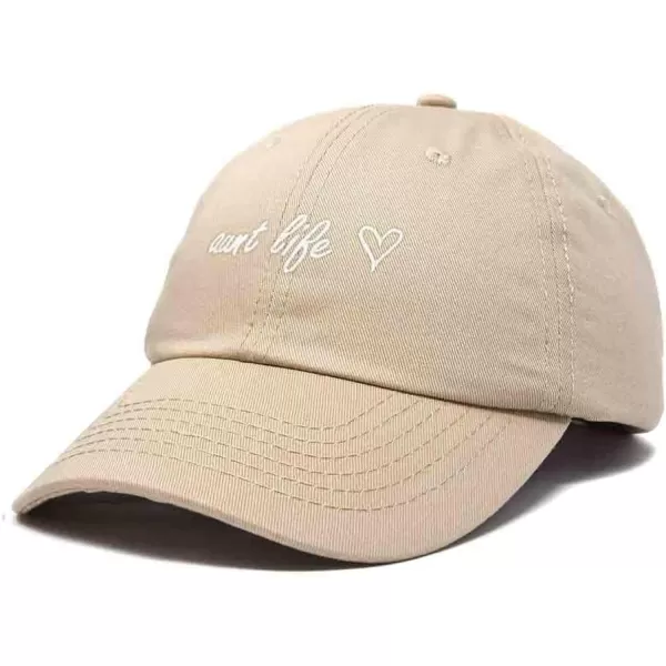 DALIX Aunt Life Embroidered Dad Hat Cotton Baseball Cap Womens
