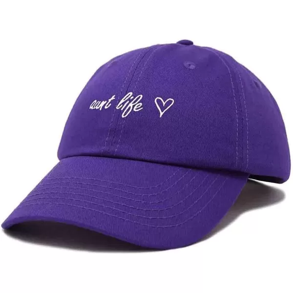 DALIX Aunt Life Embroidered Dad Hat Cotton Baseball Cap Womens