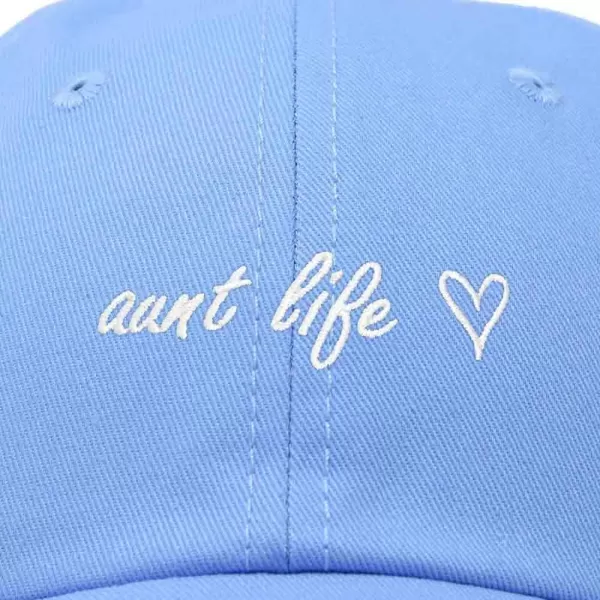 DALIX Aunt Life Embroidered Dad Hat Cotton Baseball Cap Womens
