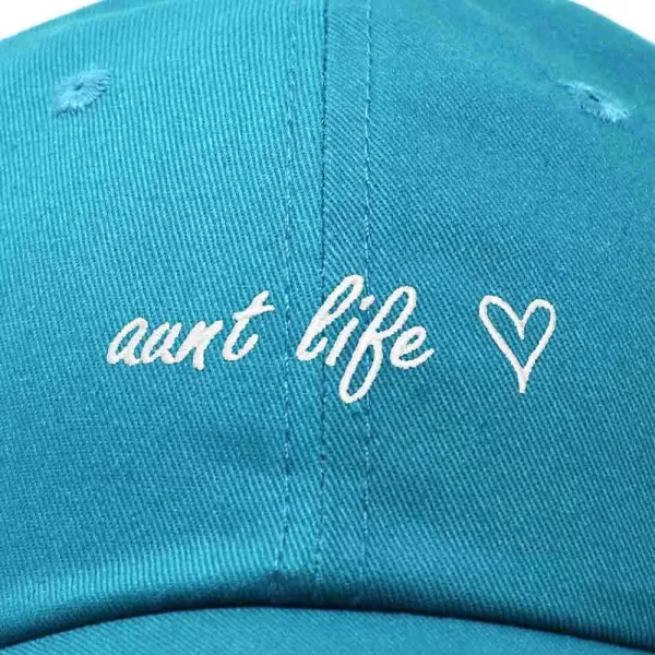 DALIX Aunt Life Embroidered Dad Hat Cotton Baseball Cap Womens