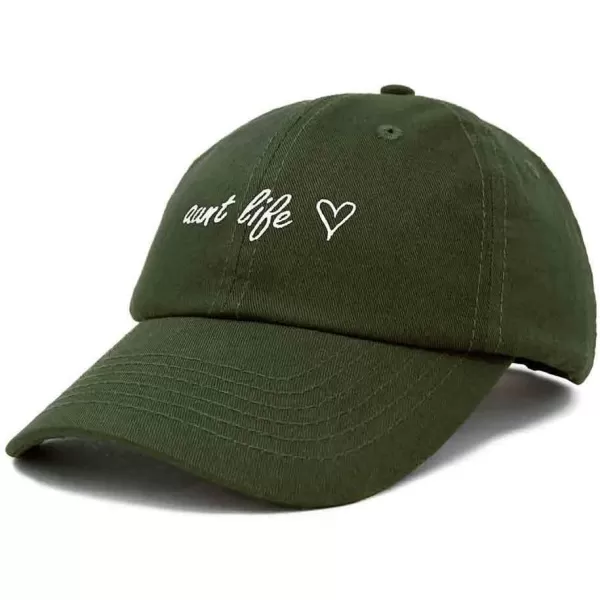 DALIX Aunt Life Embroidered Dad Hat Cotton Baseball Cap Womens