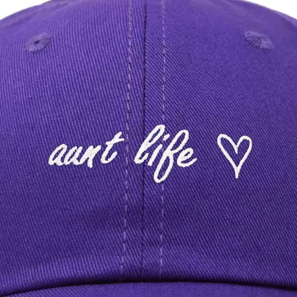 DALIX Aunt Life Embroidered Dad Hat Cotton Baseball Cap Womens