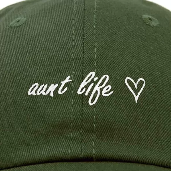 DALIX Aunt Life Embroidered Dad Hat Cotton Baseball Cap Womens